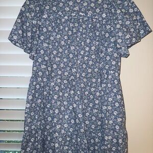 Floral Blue Dress